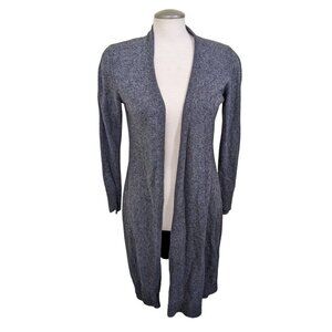 Robert Rodriguez Womens Longline Cardigan Size Medium Wool Blend Open Front Gray